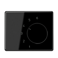 Накладка Jung SL 500 Черный термостата комнатного(мех TR236U,TR246U) SLTR236PLSW