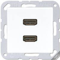 Плата Jung SL серия слоновая кость гнезда 2*HDMI MAA1133 MAA1133  фото | Capital Power - инженерные системы