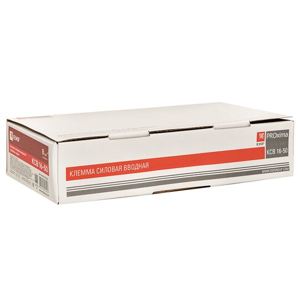 Клемма силовая вводная тройная КСВ 16-50 серая EKF PROxima PLC-KVS3-16-50-GREY  фото | Capital Power - инженерные системы