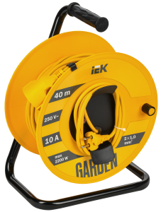GARDEN Катушка УК40 1 место без заземления с термозащитой 2х1,0мм2 40м IEK GD-KP50-10-01-40  фото | Capital Power - инженерные системы