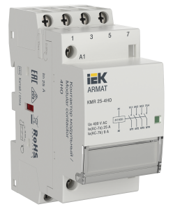 ARMAT Контактор модульный KMR 25А 24В AC/DC 4НО IEK AR-KMR20-025-40-024  фото | Capital Power - инженерные системы