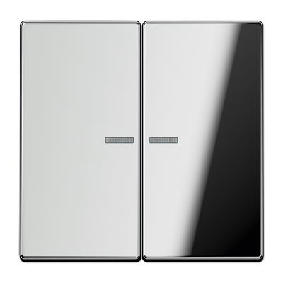 Клавиша Jung LS серия Блестящий хром 2-я с подсветкой GCR2995KO5 GCR2995KO5  фото | Capital Power - инженерные системы