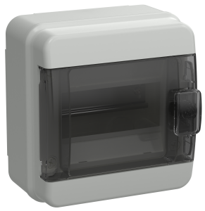 TEKFOR Корпус пластиковый КМПн-6 IP65 черная прозрачная дверь IEK TF5-KP72-N-06-65-K03-K02  фото | Capital Power - инженерные системы