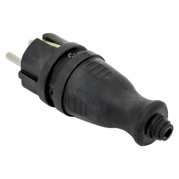 Вилка прямая каучуковая 230В 2P+PE 16A IP44 EKF PRO RPS-011-16-230-44-R  фото | Capital Power - инженерные системы