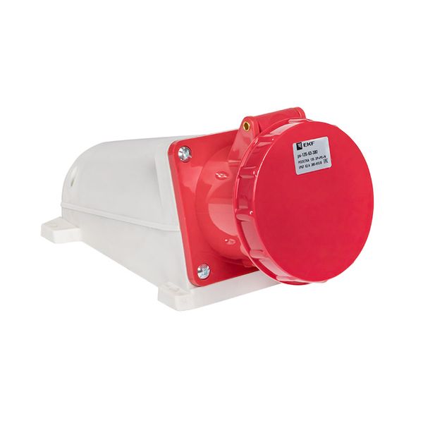 Розетка стационарная наружная 135 3Р+РЕ+N 63А 380В IP67 EKF PS-135-63-380  фото | Capital Power - инженерные системы