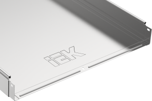 ESCA Лоток неперфорированный 50х500х3000 RAL 9016 IEK CLNK10-050-500-3  фото | Capital Power - инженерные системы