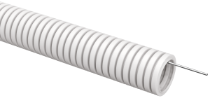ELASTA Труба гофрированная ПВХ d=50мм с зондом белая (15м) IEK ET-TG21-121-050-015-K01  фото | Capital Power - инженерные системы
