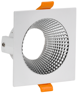 LIGHTING Светильник 4110 встраиваемый поворотный под лампу GU10 белый/хром пластик IEK LT-UVB0-4110-GU10-1-K23  фото | Capital Power - инженерные системы