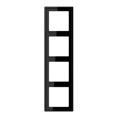 Рамка Jung LS 990 Черный 4 поста LS984SW LS984SW  фото | Capital Power - инженерные системы