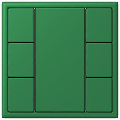 Кнопочный модуль КNX Jung Les Couleurs® Le Corbusier vert fonce F 50 с тремя парами кнопок LC503TSA32050 LC503TSA32050  фото | Capital Power - инженерные системы