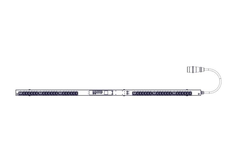 БРП Uniprom, управляемый, 0U, 240В, 1Ф, 32A, 36xC13 6xC19, 3м кабель, IEC309 UP8953  фото | Capital Power - инженерные системы