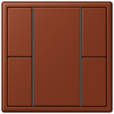 Кнопочный модуль КNX Jung Les Couleurs® Le Corbusier terre sienne brulee 59 F 50 с двумя парами кнопок LC502TSA4320D LC502TSA4320D  фото | Capital Power - инженерные системы
