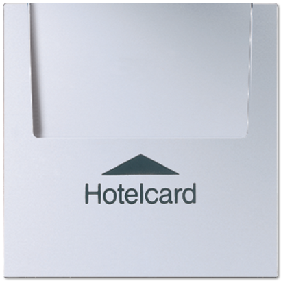 Крышка Jung LS серия алюминий карточного выключателя HOTEL AL2990CARD AL2990CARD  фото | Capital Power - инженерные системы