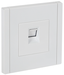 Розетка компьютерная RJ45 кат.6 FP231 белый IEK серии FORTE&PIANO FP-K10-2-K01  фото | Capital Power - инженерные системы