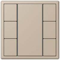 Кнопочный модуль КNX Jung Les Couleurs® Le Corbusier ombre naturelle claire F 50 с тремя парами кнопок LC503TSA32142