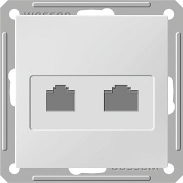 Розетка двойная компьютерная Systeme Electric серии W59 RJ45 кат.5Е, механизм, БЕЛЫЙ RSI-251KK5E-1-86  фото | Capital Power - инженерные системы