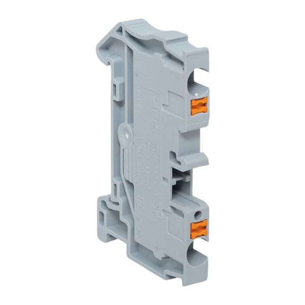 Клеммная колодка пружинная 4 Push-in серая PIT-4  фото | Capital Power - инженерные системы