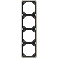Рамка Jung CD 500 Платина 4 поста CD584PT CD584PT  фото | Capital Power - инженерные системы