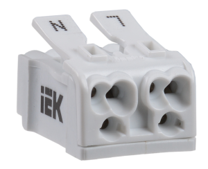 Клемма пружинная соединительная КСП2-L+N IEK UKZ-B06-2P-F0-E0-10  фото | Capital Power - инженерные системы