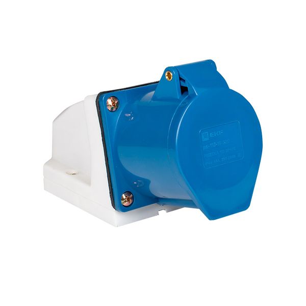 Розетка стационарная наружная 113 2Р+РЕ 16А 220В IP44 EKF PS-113-16-220  фото | Capital Power - инженерные системы