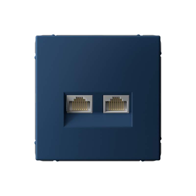 Розетка Systeme Electric серии ArtGallery двойная компьютерная RJ45+RJ45, кат.6А, механизм, АКВАМАРИН GAL001188  фото | Capital Power - инженерные системы