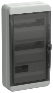 TEKFOR Корпус пластиковый КМПн-36 IP65 черная прозрачная дверь IEK TF5-KP72-N-36-65-K03-K02  фото | Capital Power - инженерные системы