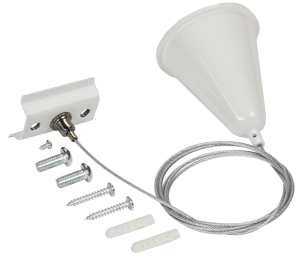 LIGHTING Комплект подвеса для шинопровода с тросом 1,5м белый IEK LT-SO0D-KPT-D15-K01  фото | Capital Power - инженерные системы