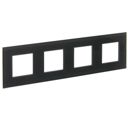 Рамка 4-местная SK-F24G стекло графит IEK серии SKANDY SK-M42-G-K53  фото | Capital Power - инженерные системы