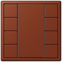 Кнопочный модуль КNX Jung Les Couleurs® Le Corbusier terre sienne brulee 59 F 50 с четырьмя парами кнопок LC504TSA4320D