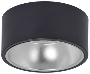 LIGHTING Светильник 4017 накладной потолочный под лампу GX53 черный/хром IEK LT-UPB0-4017-GX53-1-K56  фото | Capital Power - инженерные системы