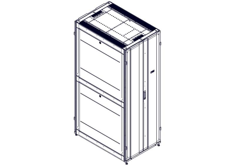 Шкаф Systeme Electric, серия Uniprom, 48U-800/1200, боковые панели 4шт, черный UR3387  фото | Capital Power - инженерные системы