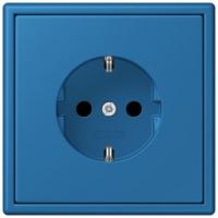 Розетка Jung Les Couleurs® Le Corbusier bleu ceruleen 31 SCHUKO® со встроенной повышенной защитой от прикосновения LC1520KI32030