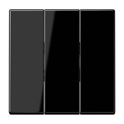 Клавиша Jung LS серия черная Тройная LS993BFSW LS993BFSW  фото | Capital Power - инженерные системы
