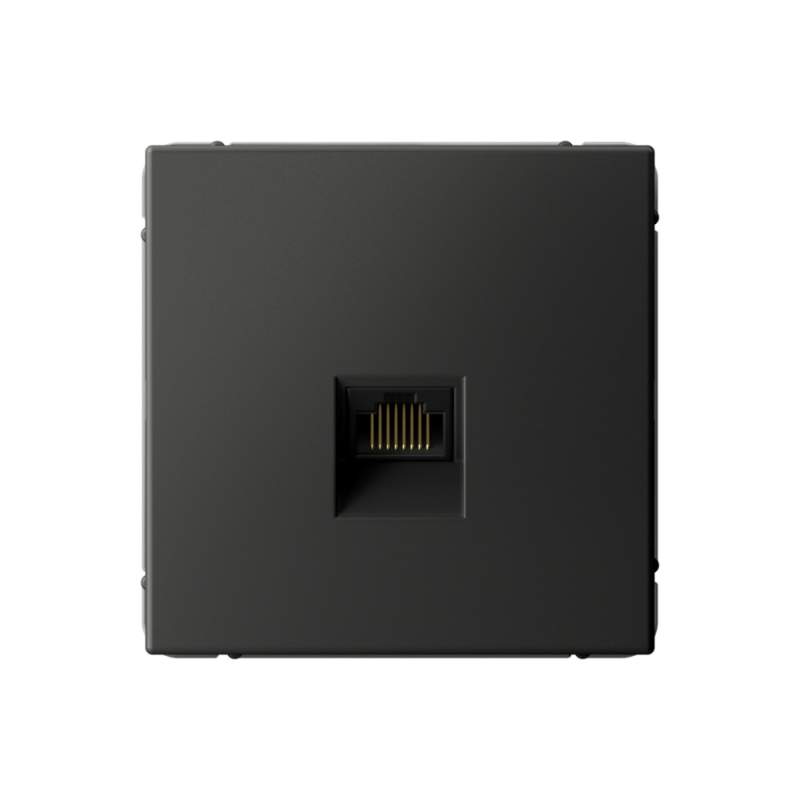 Розетка Systeme Electric серии ArtGallery компьютерная RJ45, кат. 6A, механизм, БАЗАЛЬТ GAL001486  фото | Capital Power - инженерные системы