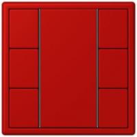 Кнопочный модуль КNX Jung Les Couleurs® Le Corbusier rouge vermillon 31 F 50 с тремя парами кнопок LC503TSA32090
