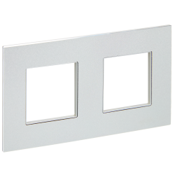Рамка 2-местная SK-F32S металл серебряный IEK серии SKANDY SK-M22-M-K23  фото | Capital Power - инженерные системы
