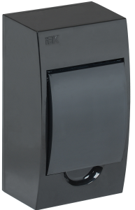 KREPTA 3 Корпус пластиковый ЩРН-П-4 IP41 черный IEK MKP12-N-04-41-K02  фото | Capital Power - инженерные системы