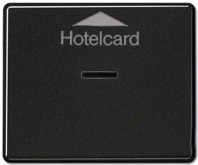 Карточный выключатель Jung SL 500 черный SL590CARDSW SL590CARDSW  фото | Capital Power - инженерные системы