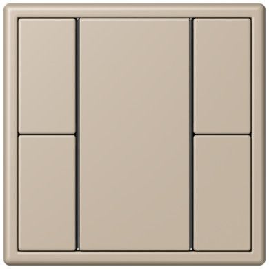 Кнопочный модуль КNX Jung Les Couleurs® Le Corbusier ombre naturelle claire F 50 с двумя парами кнопок LC502TSA32142 LC502TSA32142  фото | Capital Power - инженерные системы