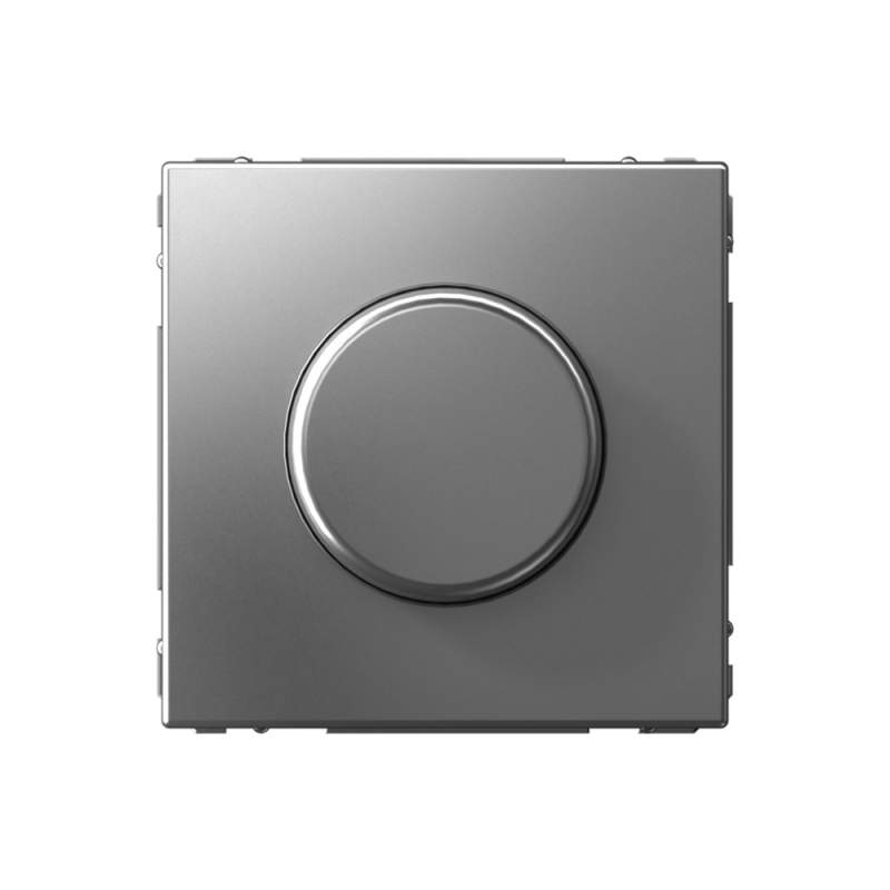 Диммер Systeme Electric серии ArtGallery повор-нажим, LED, RC, 400Вт, механизм, СТАЛЬ GAL000923  фото | Capital Power - инженерные системы