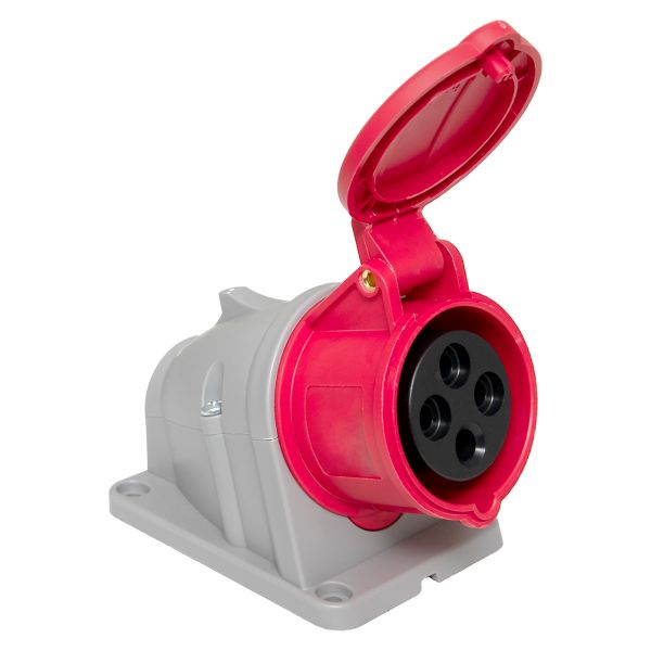 Розетка стационарная наружная 114 3Р+РЕ 16А 380В IP44 EKF PROXIMA PS-114-16-380-PRO  фото | Capital Power - инженерные системы