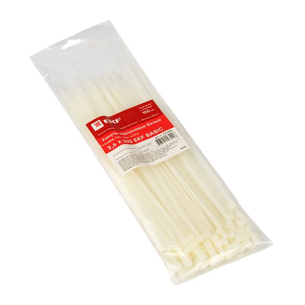 Хомут нейлоновый (3,6х250) (100шт,) EKF Basic PLC-C-3.6X250  фото | Capital Power - инженерные системы