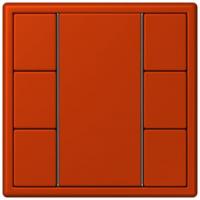 Кнопочный модуль КNX Jung Les Couleurs® Le Corbusier rouge vermillon 59 F 50 с тремя парами кнопок LC503TSA4320A