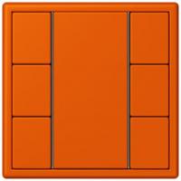 Кнопочный модуль КNX Jung Les Couleurs® Le Corbusier orange vif F 50 с тремя парами кнопок LC503TSA4320S