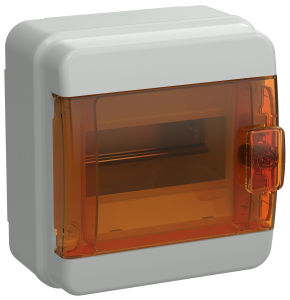 TEKFOR Корпус пластиковый КМПн-6 IP65 оранжевая прозрачная дверь IEK TF5-KP72-N-06-65-K03-K09  фото | Capital Power - инженерные системы