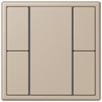 Кнопочный модуль КNX Jung Les Couleurs® Le Corbusier ombre naturelle claire F 50 с двумя парами кнопок LC502TSA32142