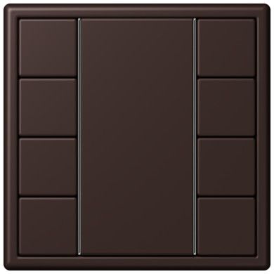 Кнопочный модуль КNX Jung Les Couleurs® Le Corbusier terre d‘ombre brulee 59 F 50 с четырьмя парами кнопок LC504TSA4320J LC504TSA4320J  фото | Capital Power - инженерные системы