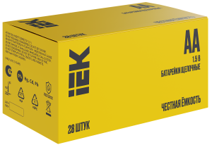 Батарейка щелочная Alkaline LR06/AA (28/бокс) IEK ABT-LR06-OP-B28  фото | Capital Power - инженерные системы