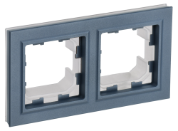 Рамка 2-местная IP44 РУ-2-БрМ-44 маренго IEK серии BRITE BR-M22-44-K35  фото | Capital Power - инженерные системы
