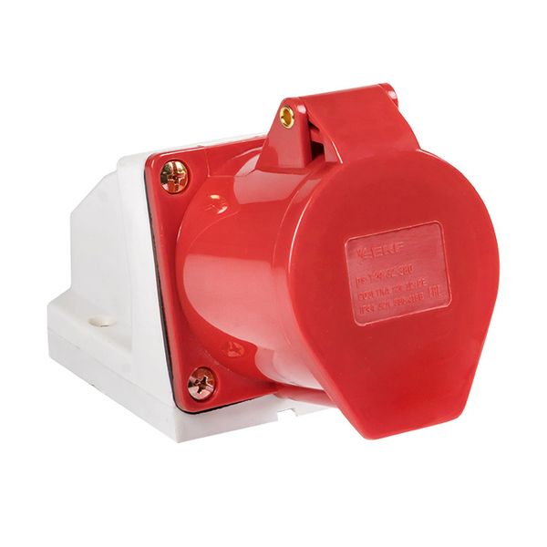 Розетка стационарная наружная 124 3Р+РЕ 32А 380В IP44 EKF PS-124-32-380  фото | Capital Power - инженерные системы